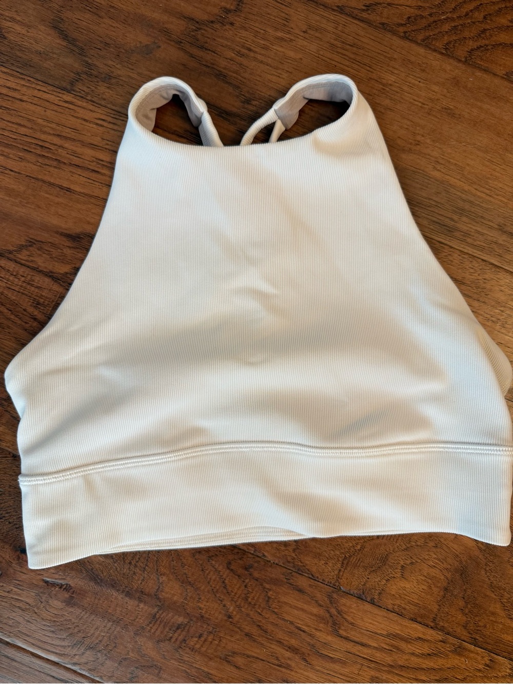 Lululemon White High Neck Sports Bra Size 8